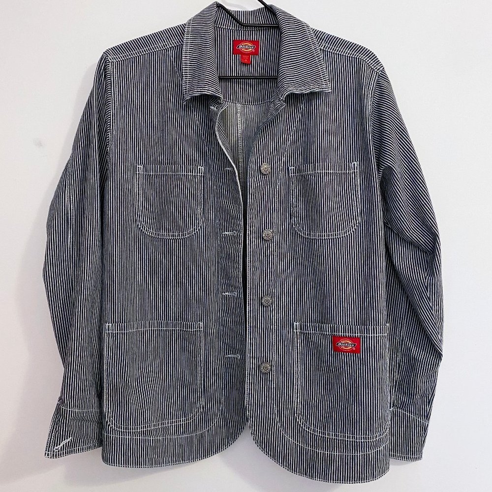 Dickies railroad stripe chore jacket